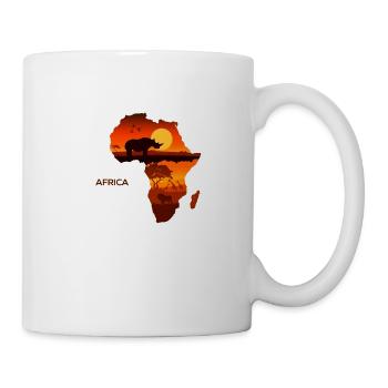Afrika - Tasse - Weiß - Rechts