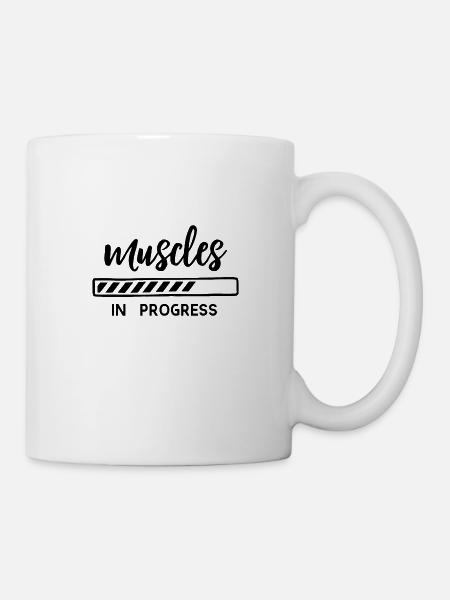 Muscles in progress - Tasse - Weiß