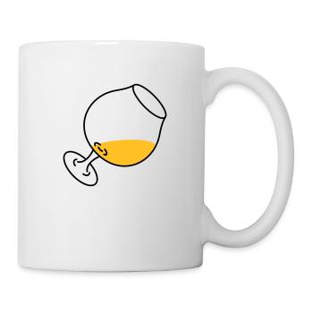 Cognacglas - Tasse - Weiß - Rechts