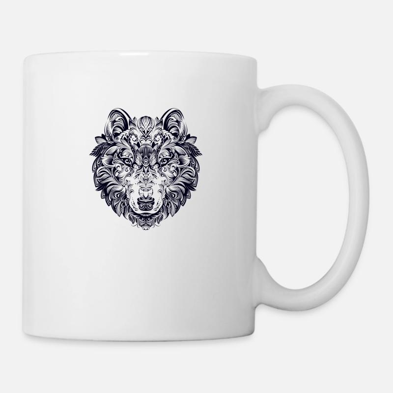 Wolf Design - Mug blanc - blanc