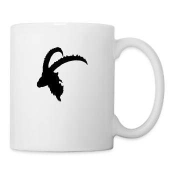 Capricorne noir - Mug blanc - blanc - Droite