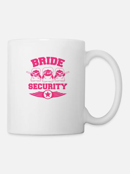 Bride Security Penguins - Tasse - Weiß