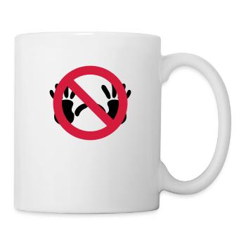 Nix grapschen SVG - Tasse - Weiß - Rechts