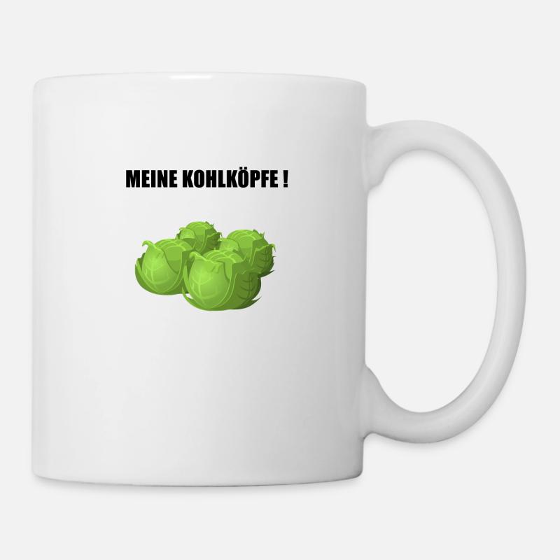 Meine Kohlköpfe - Tasse - Weiß