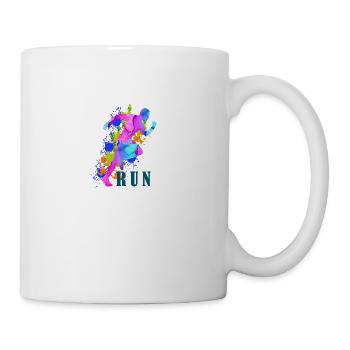 Run in watercolors - Mug - white - Right