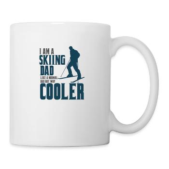 skiing dad ski Vater - Tasse - Weiß - Rechts
