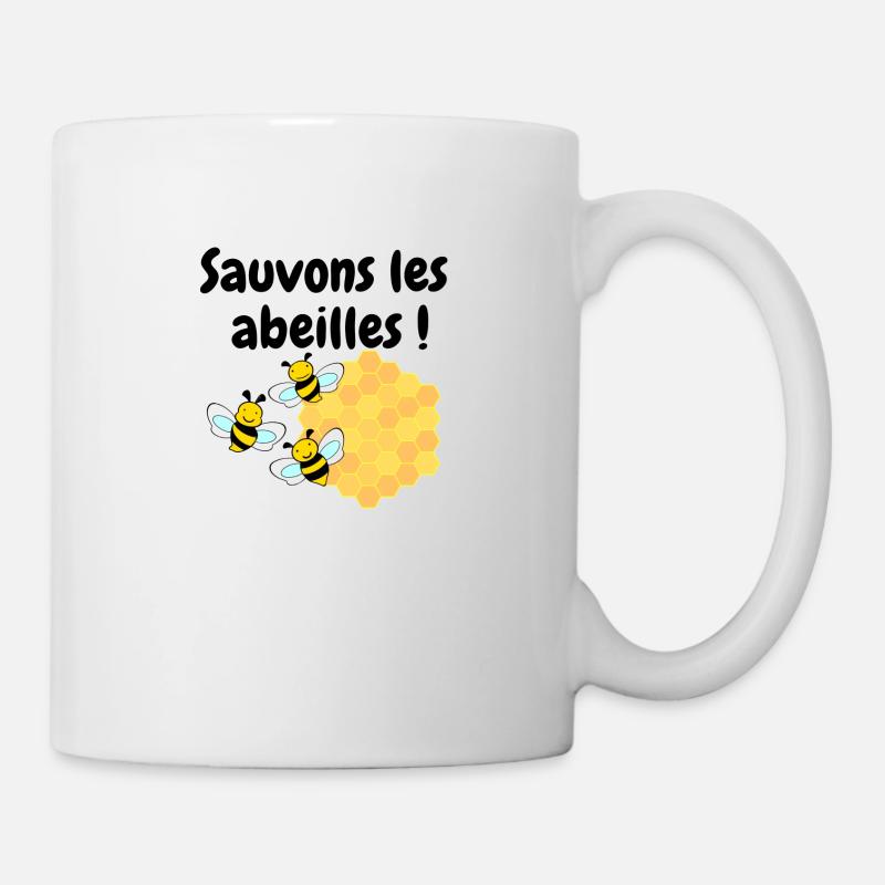 Sauvons les abeilles - Mug blanc - blanc