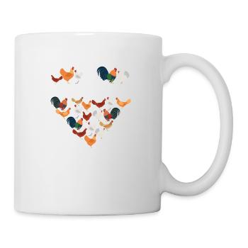 Poulet Animal Cadeau De Poulets · Fou - Mug blanc - blanc - Droite