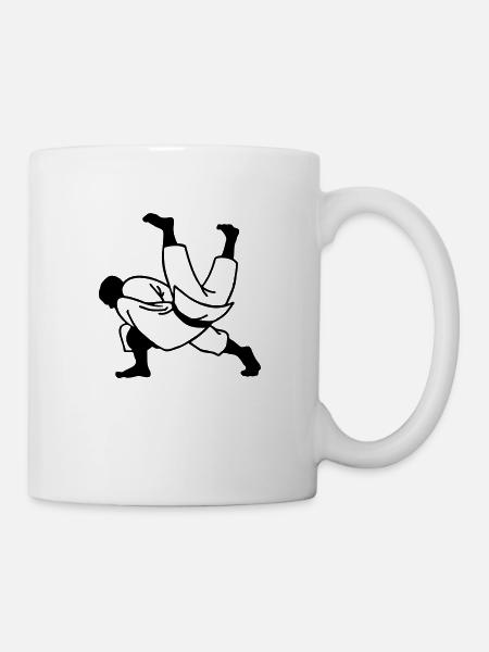 judo ju jitsu - Mug blanc - blanc