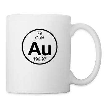 Gold (Au) (element 79) - Mug - white - Right