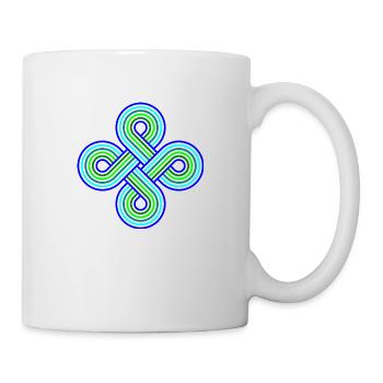 Infinite Circles Vortex Pattern Colorful - Mug - white - Right