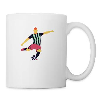football - Mug blanc - blanc - Droite