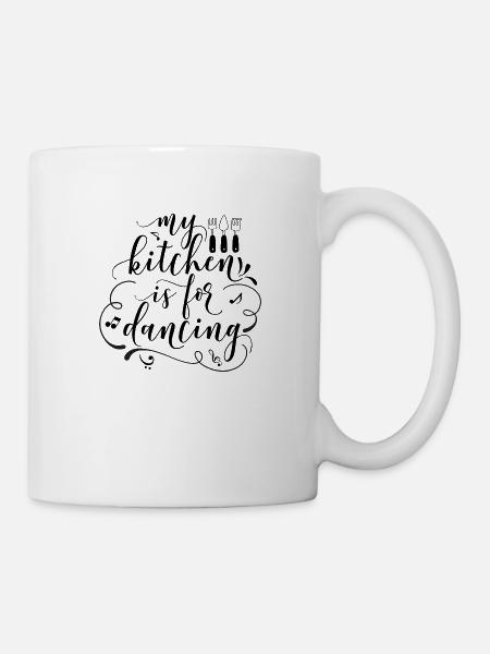 MA CUISINE EST POUR LA DANSE | Danser dans la cuisine - Mug blanc - blanc
