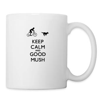 Dogscooter Keep Calm And Good Mush - Tasse - Weiß - Rechts
