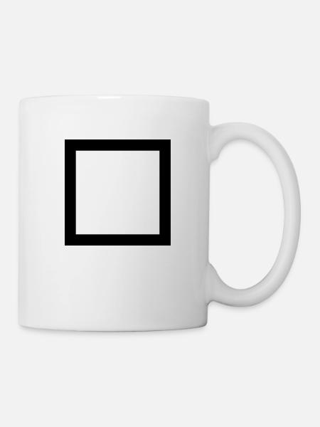 square - Tasse - Weiß