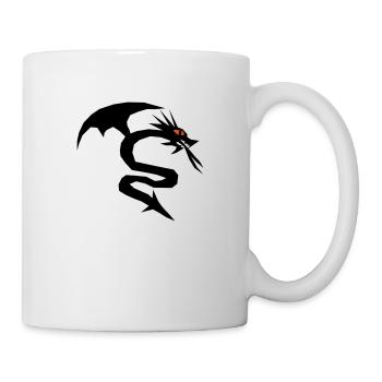 Ein Drache Drachen - Tasse - Weiß - Rechts