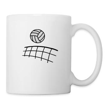 Volleyball - 2 - Tasse - Weiß - Rechts