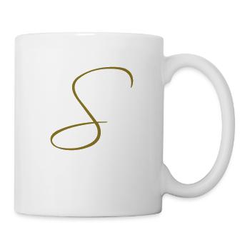 Letter S - Tasse - Weiß - Rechts