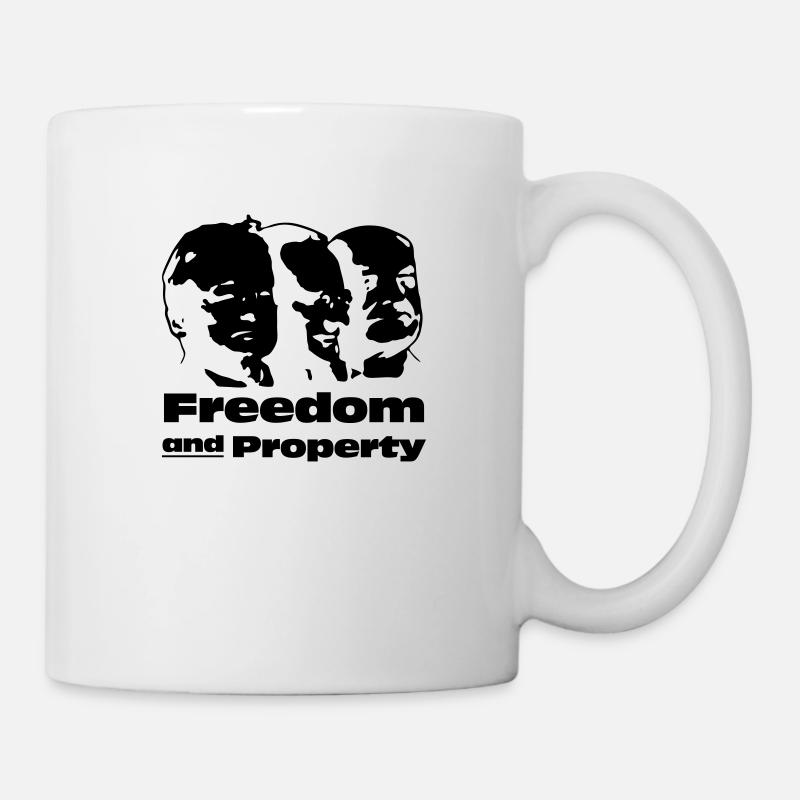 Freedom and Property - Tasse - Weiß