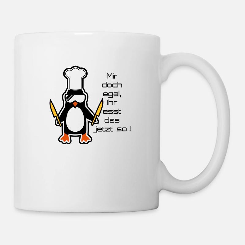 mir doch egal - Mug blanc - blanc