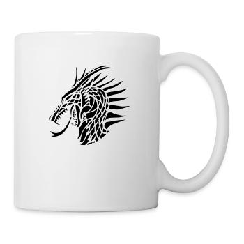 dragon_head - Tasse - Weiß - Rechts