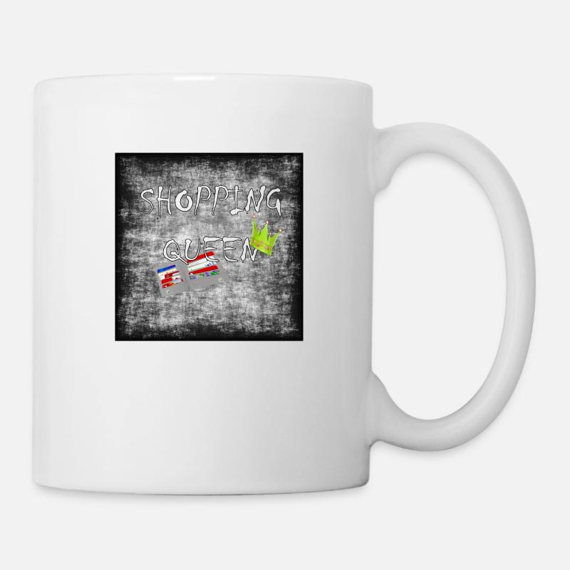 Shopping queen - Tasse - Weiß