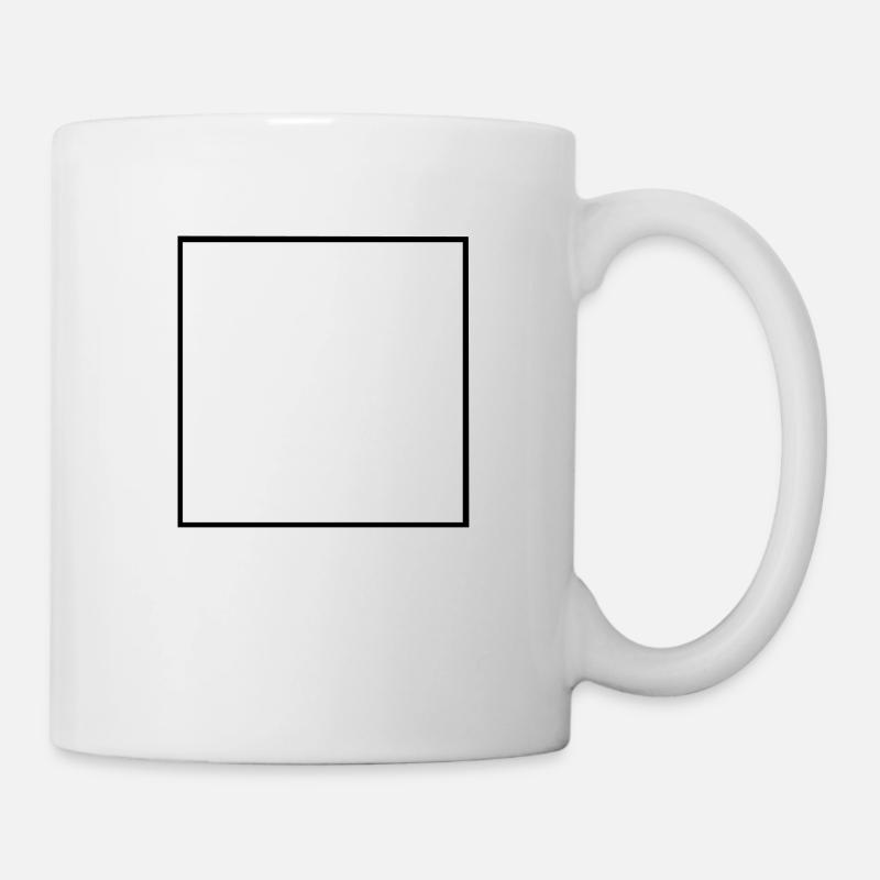 square - Mug - white