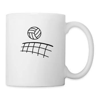 Volleyball - line - Tasse - Weiß - Rechts