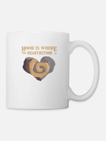 Home is where the hearthstone is - Tasse - Weiß