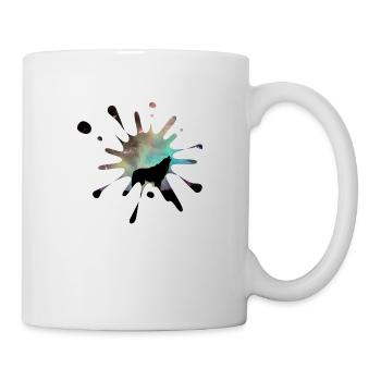 Splashes of Color Wolf - Mug - white - Right
