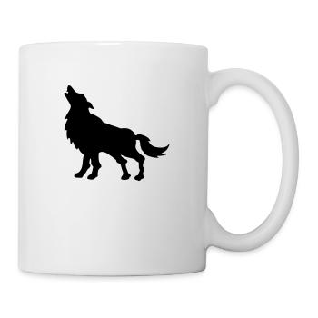 wolf - Tasse - Weiß - Rechts