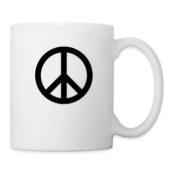 Peace Frieden - Tasse - Weiß - Rechts