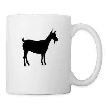 ziege - Tasse - Weiß - Rechts