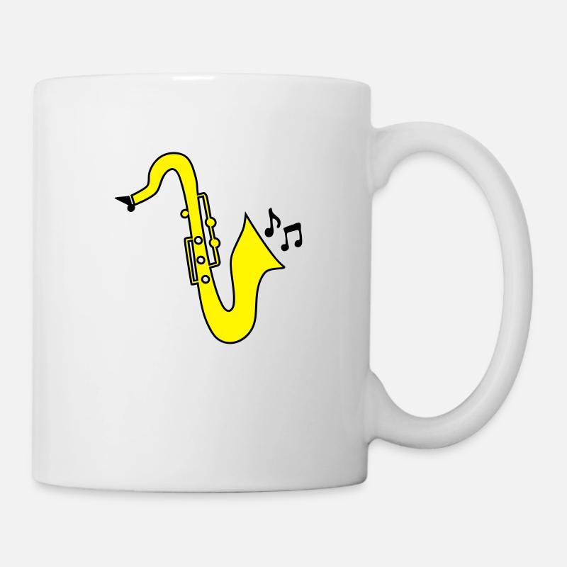 saxophones - Mug blanc - blanc