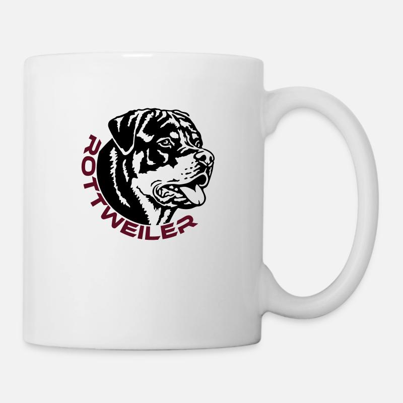 570 Rottweiler Rüde - Tasse - Weiß