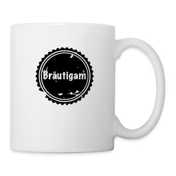 Bräutigam Badge - Tasse - Weiß - Rechts