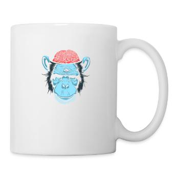 Brain Chimp - Mug - white - Right