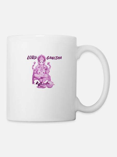 Seigneur Ganesha Violet - Mug blanc - blanc