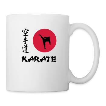 Karaté - Combattant - Guerrier - Mug blanc - blanc - Droite
