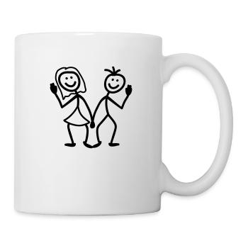 Friendly Couple - Mug - white - Right