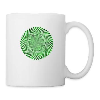 Punkte Spirale - Tasse - Weiß - Rechts