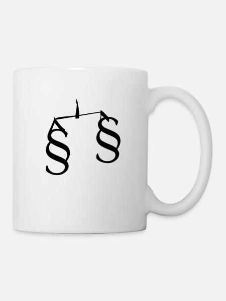 recht - Tasse - Weiß