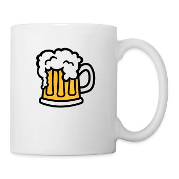 Bière - Mug blanc - blanc - Droite