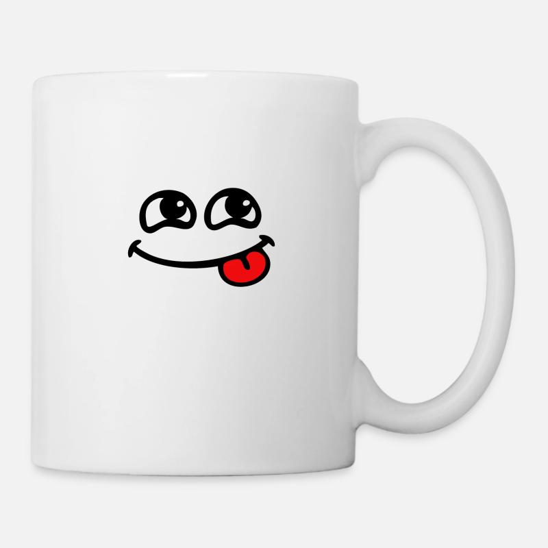 smile langue lol mdr ptdr - Mug blanc - blanc