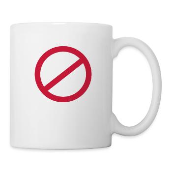 stop - Tasse - Weiß - Rechts