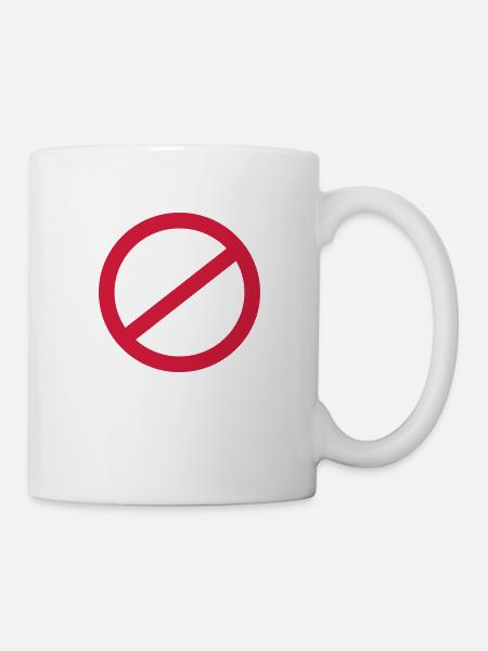 stop - Tasse - Weiß
