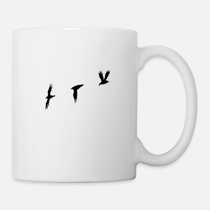 Birds black - Mug - white