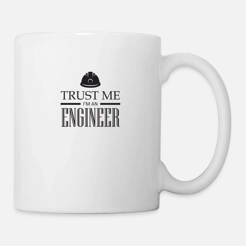 ingénieur ingénieur chemise - Mug blanc - blanc