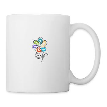 Flower Tshirt, pullover for kids, adults - Mug - white - Right