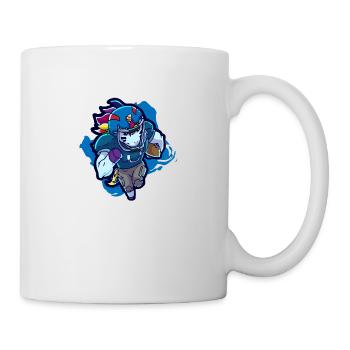 Football Einhorn Sport Geschenk Rugby - Tasse - Weiß - Rechts